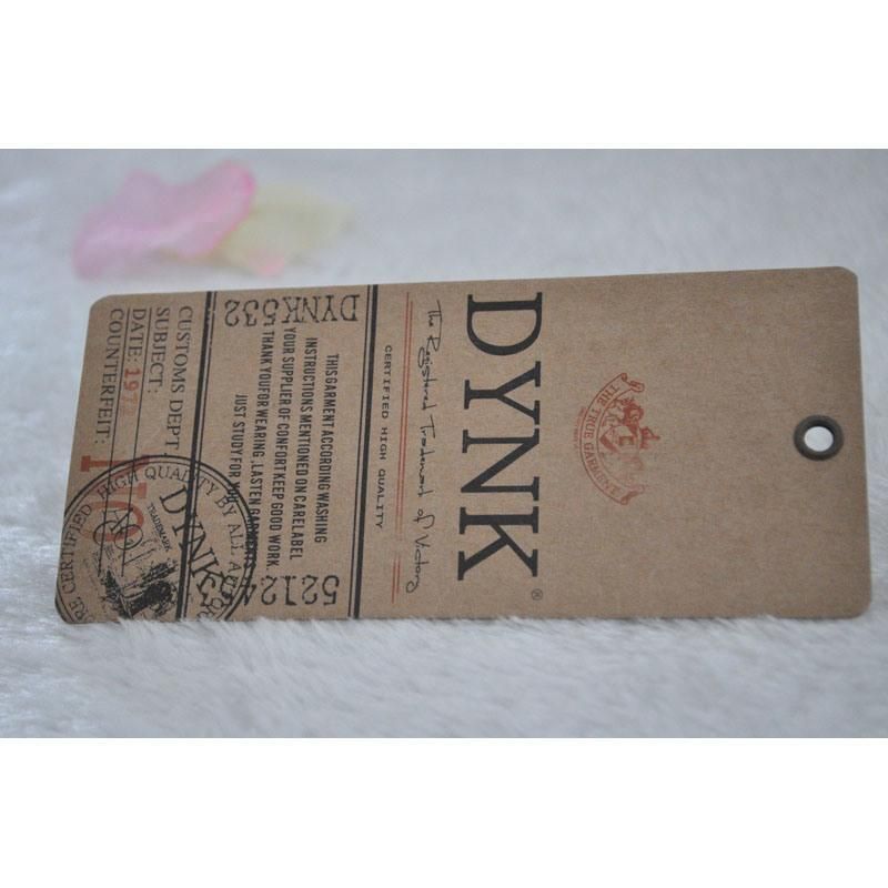 Kraft Paper Swing Tag for Jeans/Clothing/Apparel