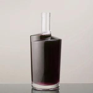500ml Glass Vodka Custom Weight Heavy Base Alcohol Bottle