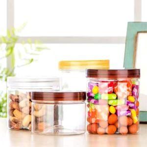Food Grade Clear Pet Plastic Jar 500ml, Clear Pet Jar Aluminum Lid, Pet Container Jar for Food