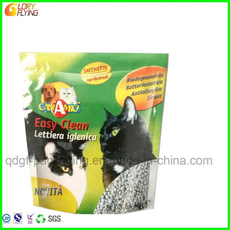 Silicone Food Bag for Cat Litter Packaging Stand up Bag