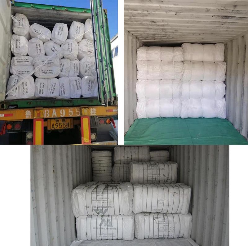 China 10kg 25kg 50kg Plain White PP Woven Rice Bag
