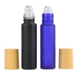 10ml Amber Blue Empty Roll on Glass Bottles with Stainless Steel Metal Roller Ball for Essential