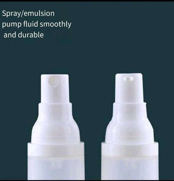 15ml 30ml 50ml PP Matte Clear Cosmetic Airless Pump Bottle