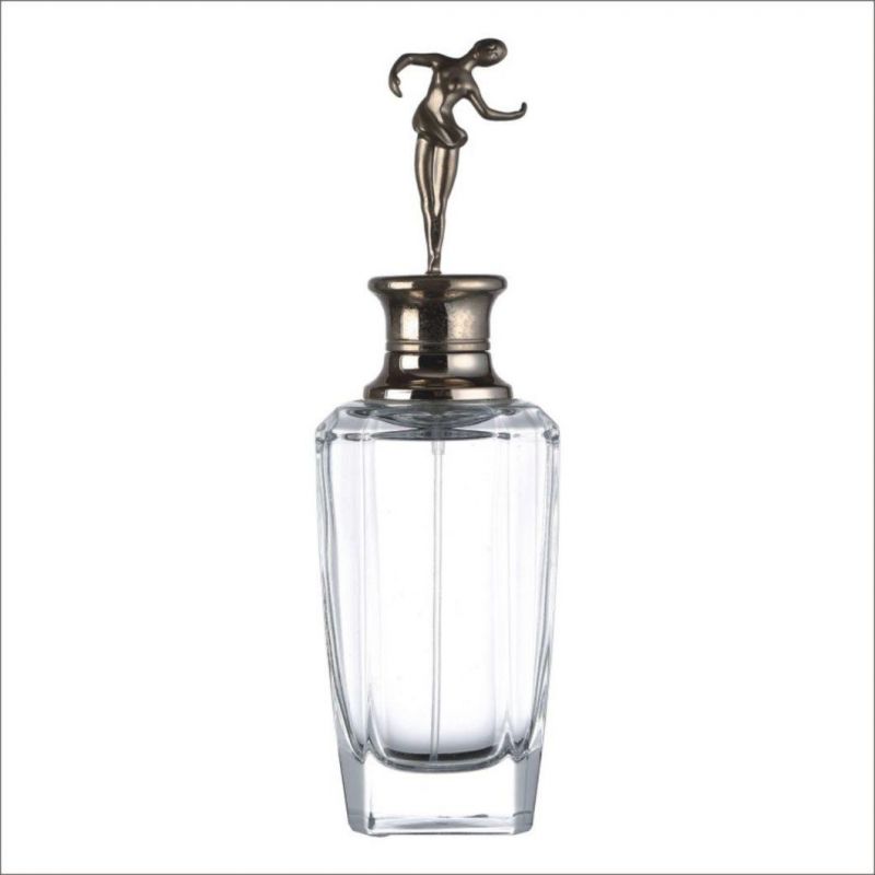 100ml Glass Bottle Ladies Perfume Bottles and Dancing Shaped Covers