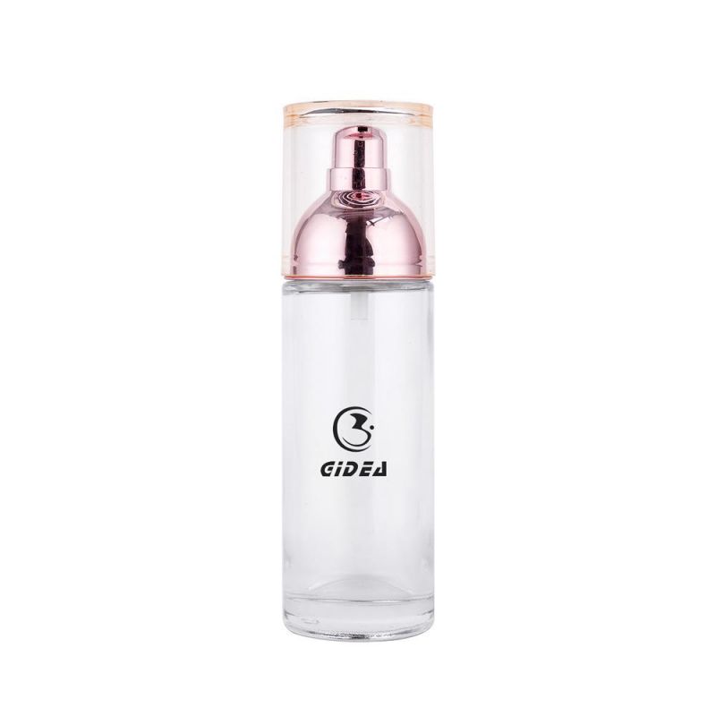 40ml 100ml 120ml Cosmetic Pump Glass Lotion Bottle