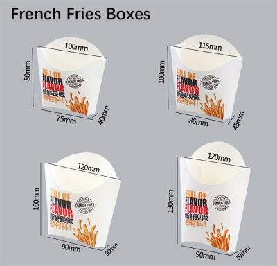 Disposable Food Grade French Fries Chicken Nugget Burger Paper Packaging Box