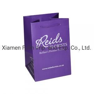Promotional Purple High-End Fashion Gift Paper Packaging Bag