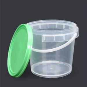 PP Food Grade Plastic Pail 4L Capacity Packaging Bucket with Pressure Lid and Hermetic Seal