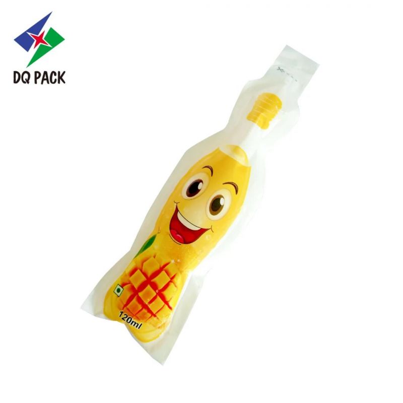 Dq Pack Hot Sale Custom Packaging Design Plastic Bag Fruit Shape Juice Drinks Plastic Packaging Bag Injection Bag