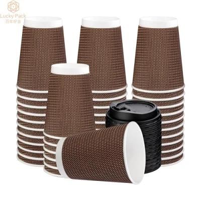 Wholesale Eco Friendly Disposable 4-20oz Customized Coffee Paper Cups for Water Coffee Juice Drinking