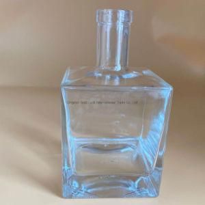 70cl 75cl Frost Round Flat Glass Liquor Bottle for Gin