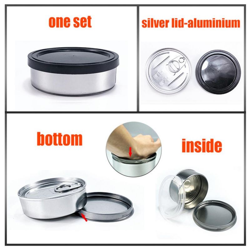 Wholesale 25 Flavors Pressitin Tin Cans 3.5g Weed Packaging Tin Can with Sticker