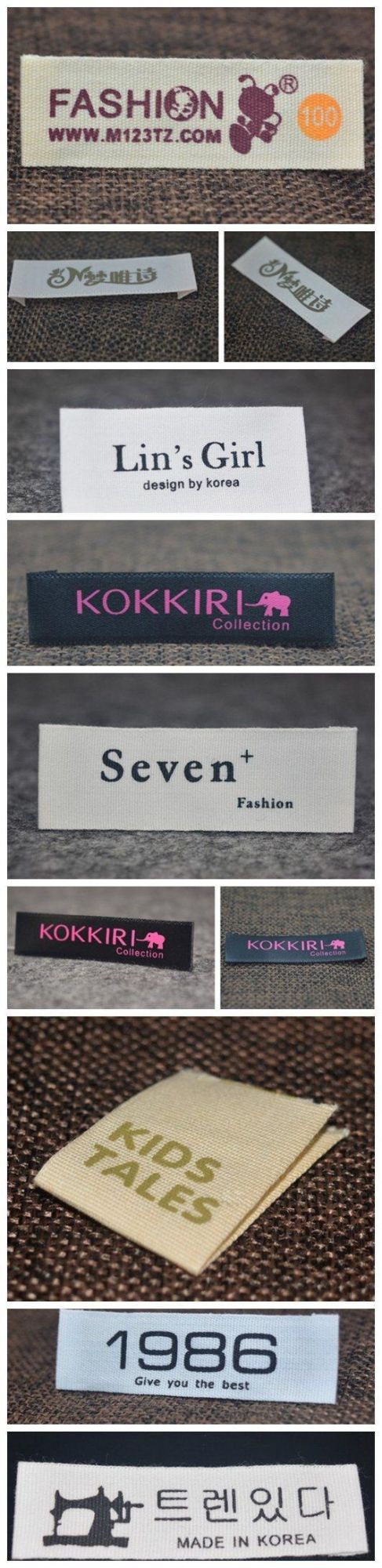 Custom Woven Logo Cloth Label