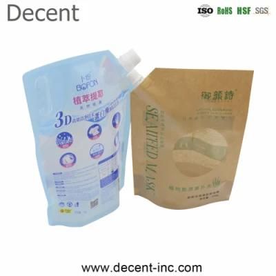 Custom Washing Powder Detergent Packaging Bag Laundry Washing Powder Bag with Handle Hole