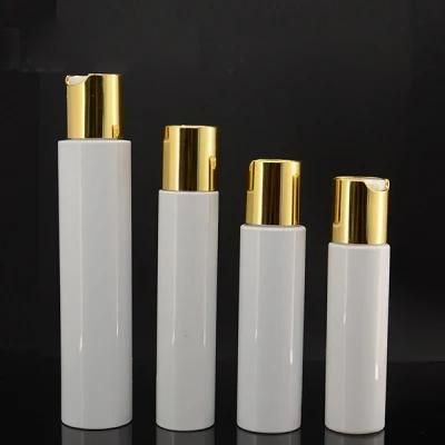 100ml White Pet Bottle with Golden Pump and Golden Disc Cap