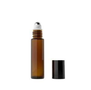 10ml Amber Essential Oil Roller Cosmetic Glass Bottles Aromatherapy Roller Perfume Bottle Wholesale