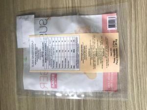 Custom Printing Three Side Seal Frozen Food Grade Nylon Plastic Packaging Vacuum Bag for Packing Food
