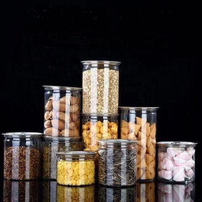 Factory Produced Food Grade Empty Clear Round Plastic Honey Jar