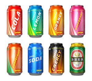 330ml 12oz Empty Aluminium Soda Pop Can with Easy Open End Lid for Beverage Drinking