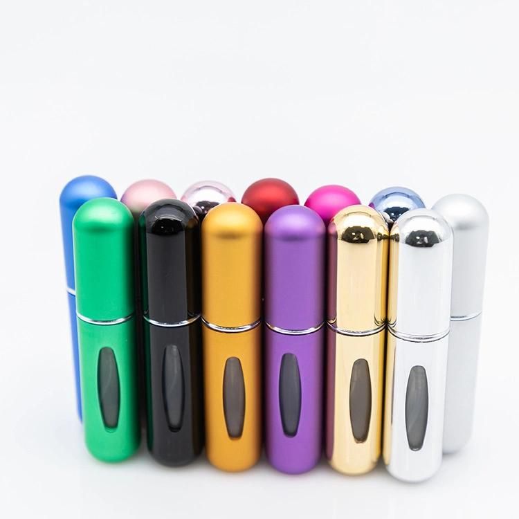 5ml Portable Mini Refillable Multicolor Perfume Bottle with Spray Scent Pump Empty Cosmetic Containers Atomizer Bottle for Travel Tool