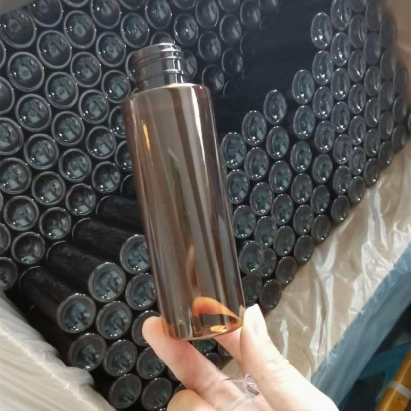 250ml Black Square Pet Plastic Bottle with Mini Trigger Spray