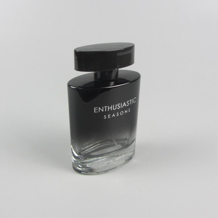 100ml Black Painting Empty Glass Perfume Bottle