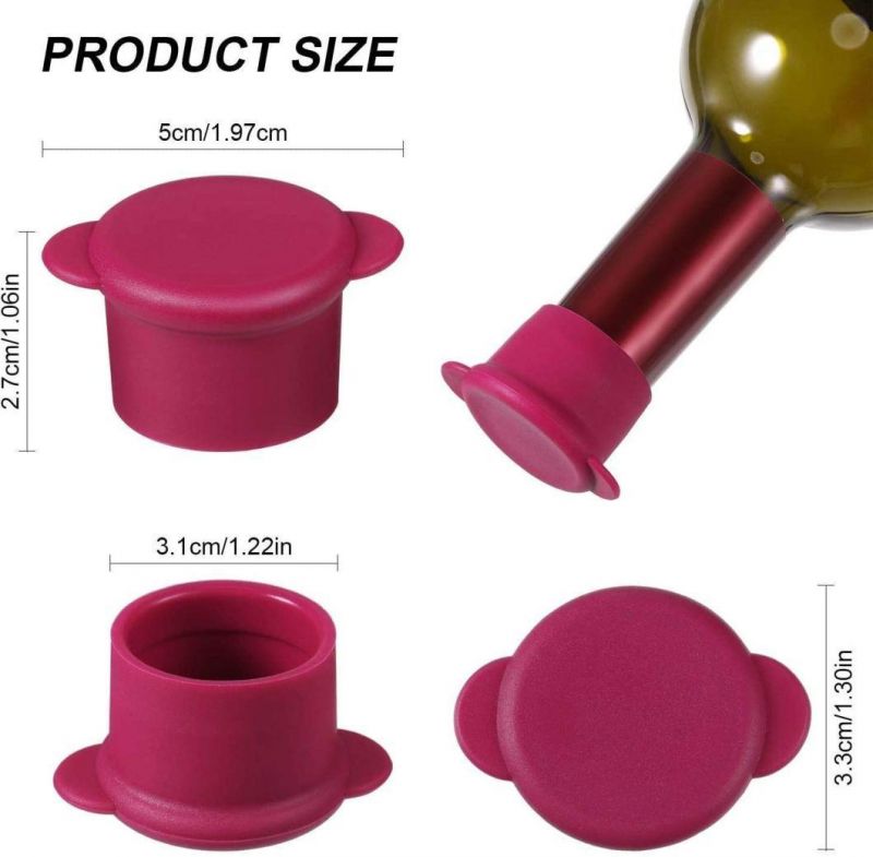 Bottle Caps Reusable and Unbreakable Sealer Covers-Silicone Stoppers to Keep Wine or Beer Fresh for Days with Air Tight Seal