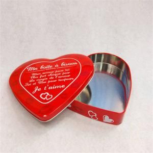 Heart Shape Metal Chocolate Gift Tin Box, Size 179*173*35mm