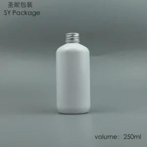 250 Ml Boston Round Pet Fruit Juice or Lotion Bottle with Aluminium Screw Cap