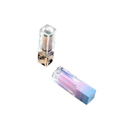 4.3G in Stock Ready to Ship Elegant Square Gradient Pink Rose Gold Lipstick Tube Empty Lip Stick Tubes Empty Lip Stick Tube