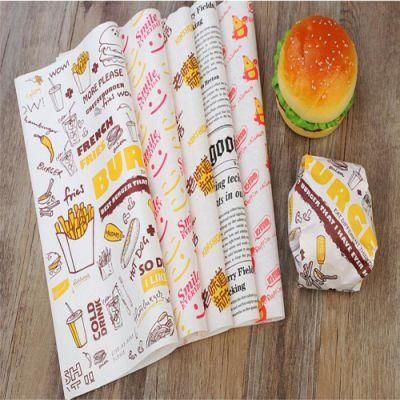 Burger Custom Packages for Dried Foods Hamburger Sandwich Wrapping Paper
