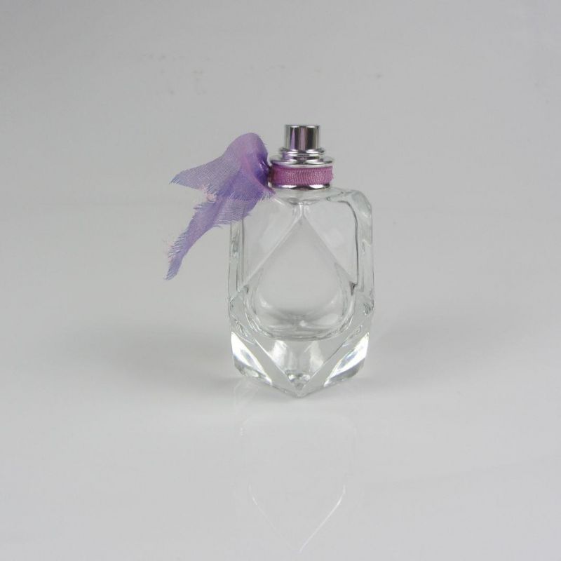 Fashionable Empty Spray Pump Glass Perfume Bottle 55ml