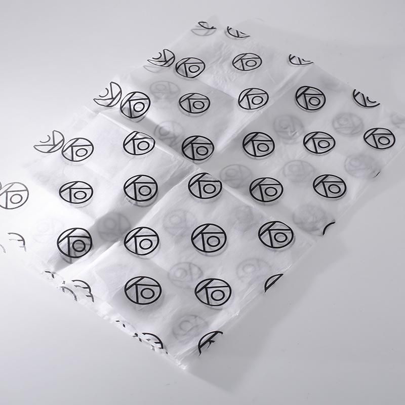 Custom Logo Paper Printed Rolling Sheets 20*30" Clothing Packaging 17GSM Gift Wrapping Printing Tissue Paper