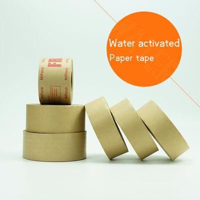 China Custom Wholesale High Quality Kraft Paper Tape Wet Strong Adhesion After Water