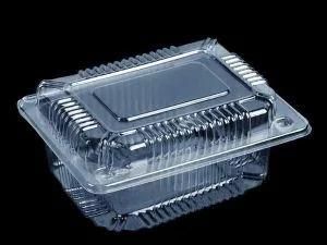 Small transparent PVC clamshell Packaging container box for food