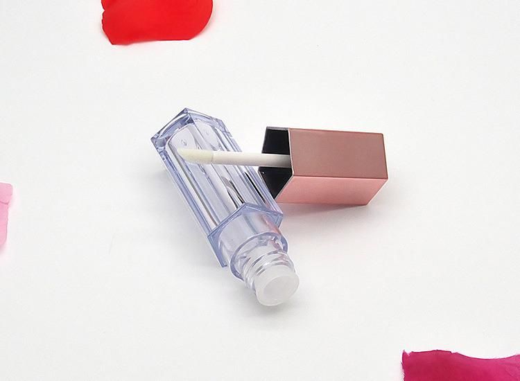 Spot 10ml Pentagonal Rose Gold Lip Glaze Bottle Empty Bottle DIY Lip Gloss Tube Empty Tube Homemade Lip Glaze Split Bottle