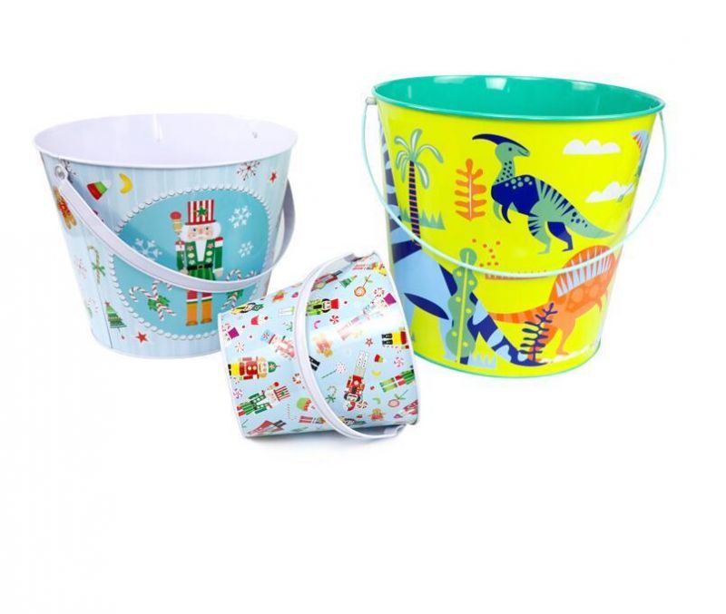 Hot Sale Low Price Professional Custom Bucket Tin Box for Gifts/ Toys Packing Box