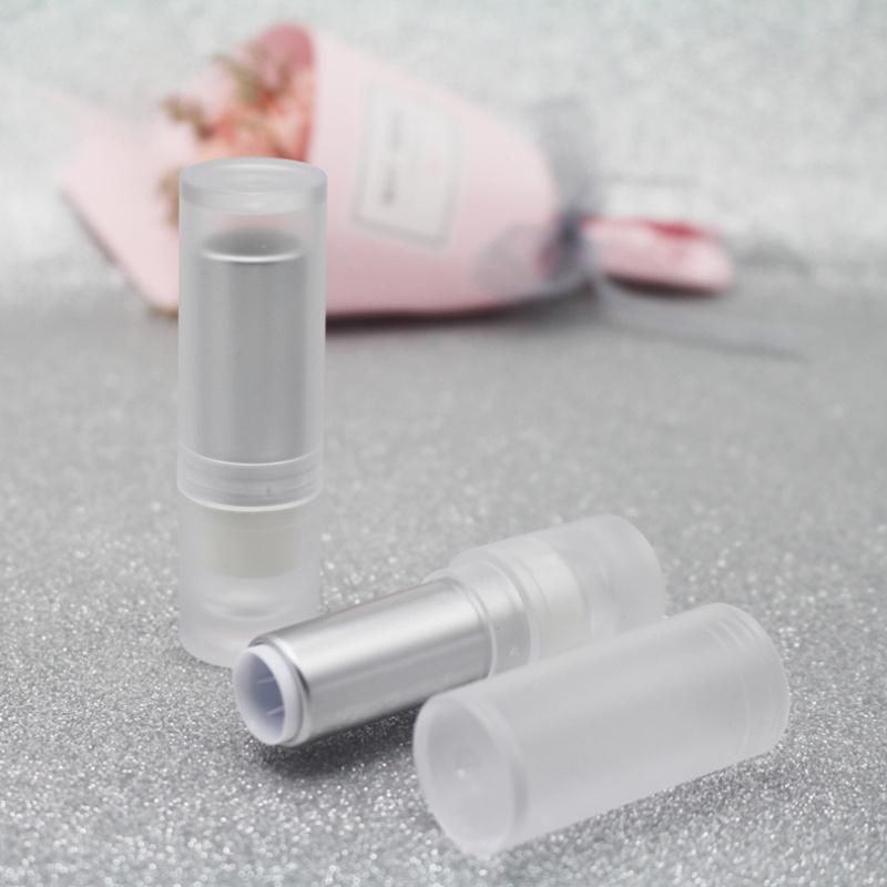 in Stock Clear Matte Round Custom Color Lipstick Tubes Packaging Lip Balm Container
