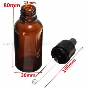 Factory Cheap Custom 30ml 1oz Frosted Glass E Liquid Dropper Bottle