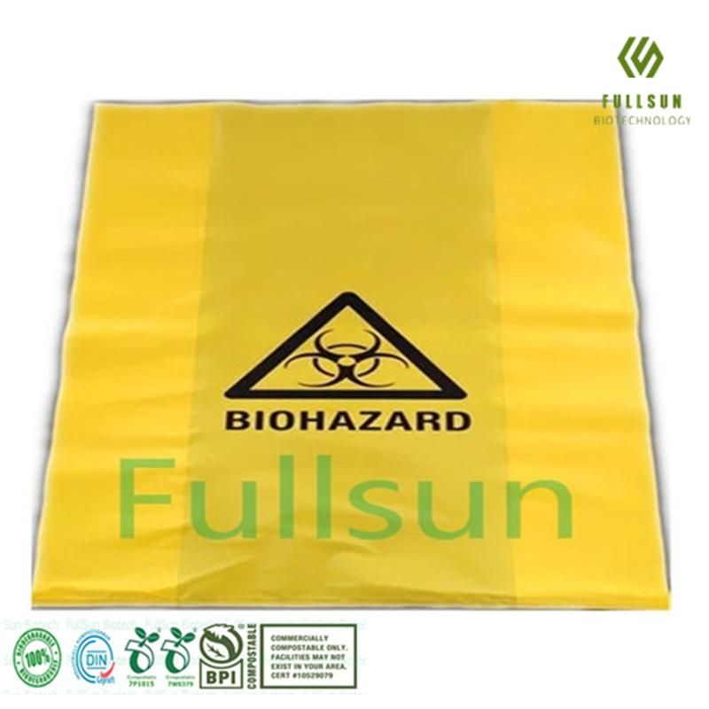 100% Biodegradable Hospital Compostable Biohazard Medical Disposal Garbage Bag