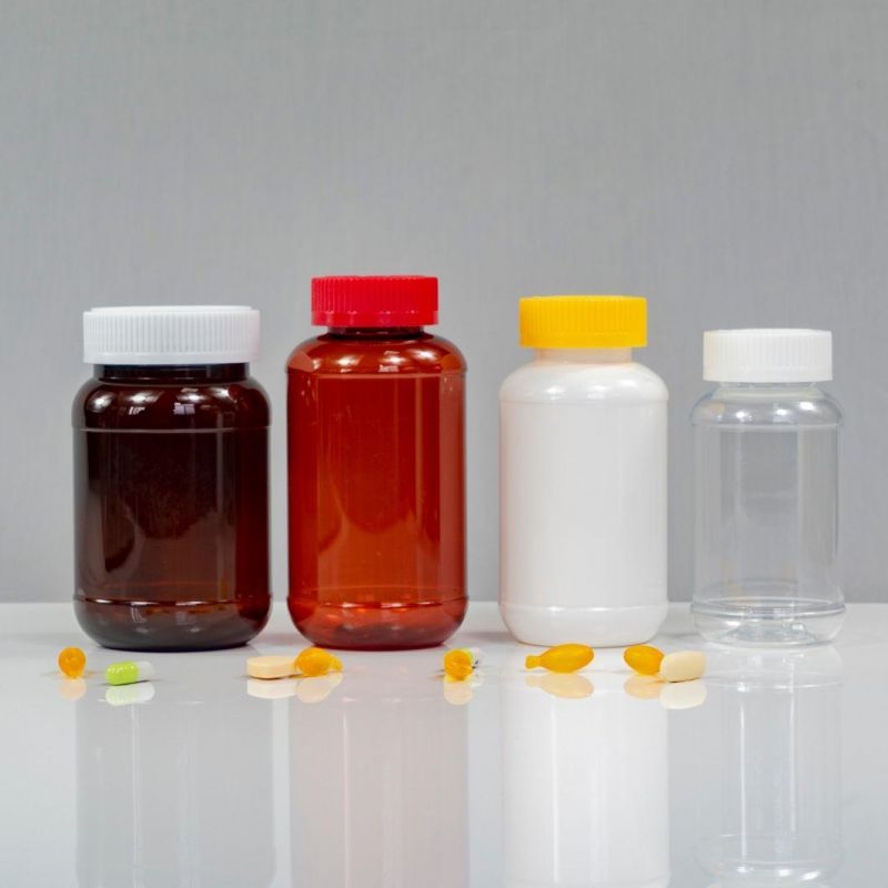Food Supplements Plastic Round Pet Bottle