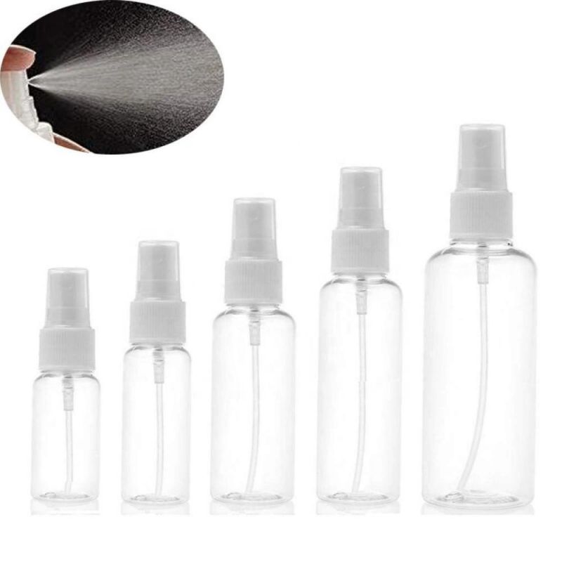 Pet Empty Clear Refillable Plastic Cleaning Perfume Mist Spray Bottles