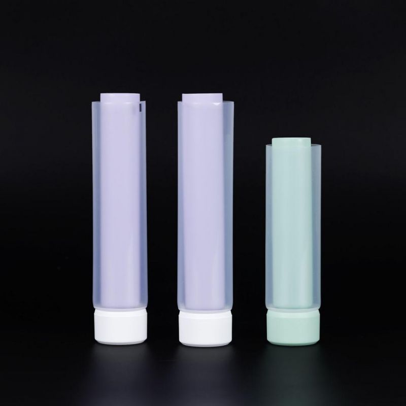 Food Grade Biobasedtransparent Plastic Soft Cosmetic Squeeze Tube Packaging