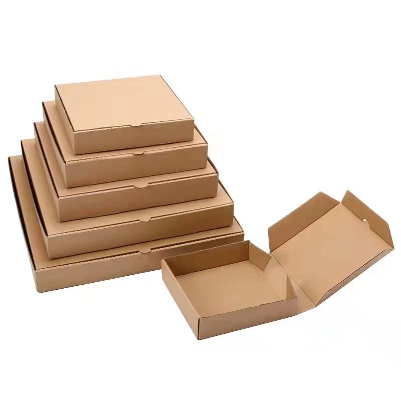 Wholesale Pizza Box, B-Flute, Oven Fresh Pizza Print, White/Kraft