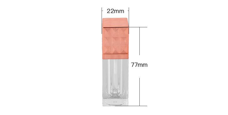 China Supplier Luxury Empty Lip Gloss Tube Square Lip Gloss Tube Container for Makeup Packaging