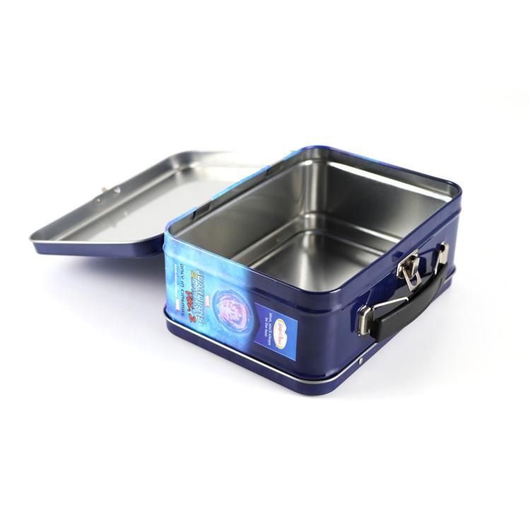 Food Safe Metal Tin Lunch Box with Handle for Kids