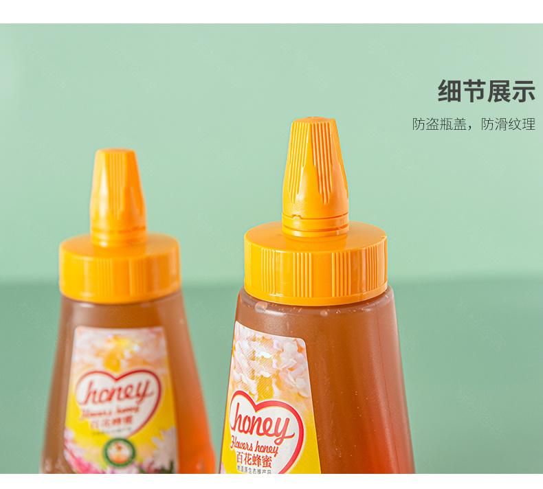 500g 16oz Plastic Squeeze Bottle for Honey and Syrup Hot Filling