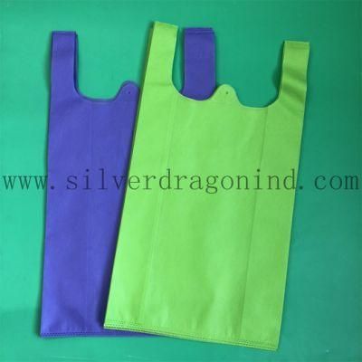 Eco-Friendly M/L/XL Sizes Custom Non-Woven T-Shirt Grocery Bags/Non-Woven Vest Bags
