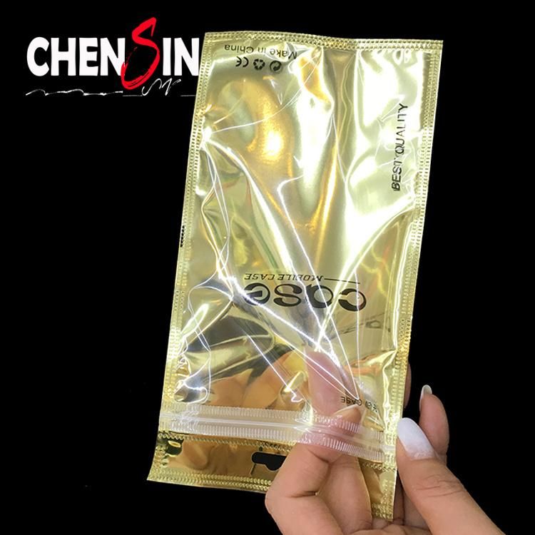 Golden Packaging Bag Aluminum Foil Plastic Bag with Zipper Bags