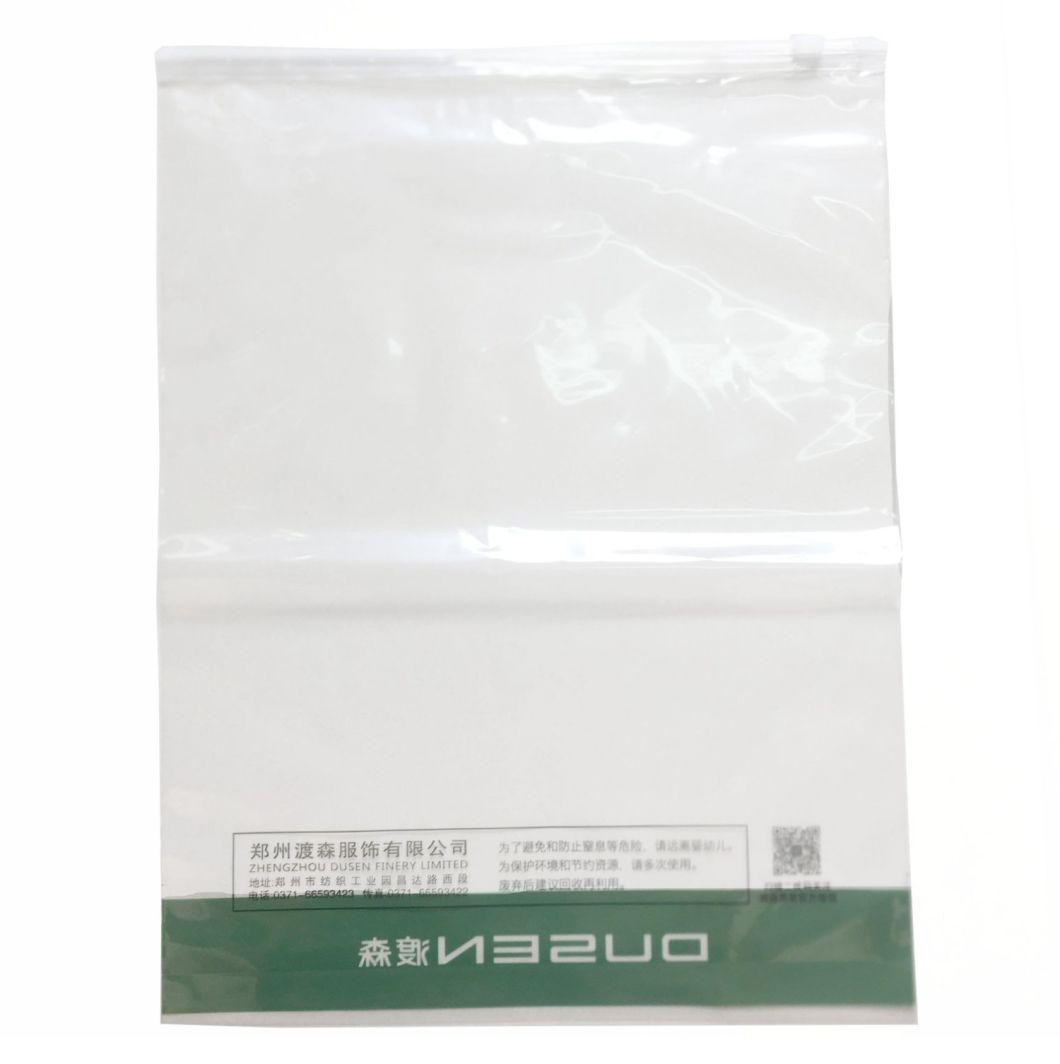 OEM Design Ziplock Bags Packaging Bags for Clothing CPE Poly Bags